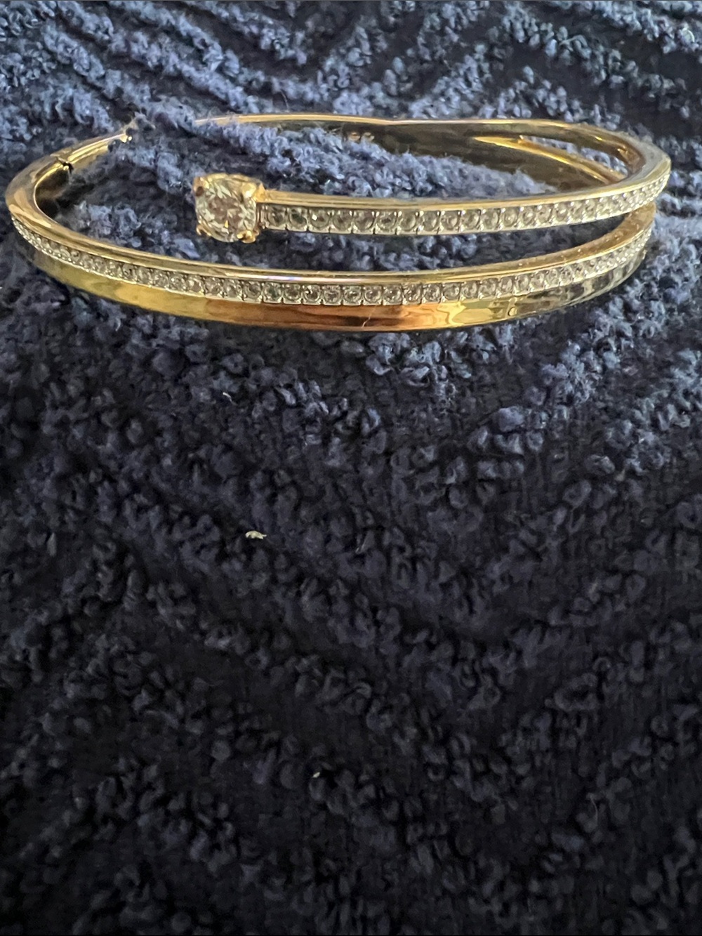 Swarovski
Gold Crystal-Accented Double Bangle Bracelet
